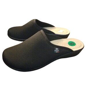 NWOB Fly Flot Women's Black Mesh Anatomic Anti-Shock Shoes Sz 8